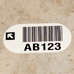 Floor barcode labels